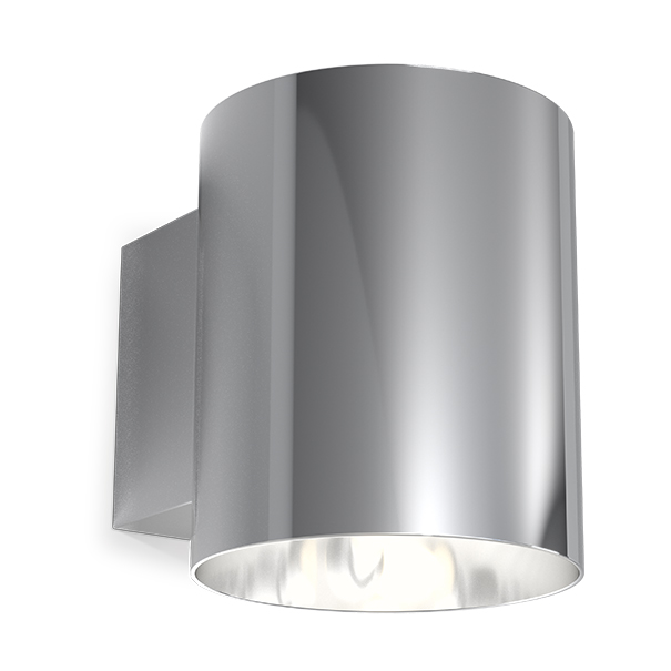 Herstal Evoke vägglampa small Krom | Skandinavisk Design | Vägglampor | Silverfärgad