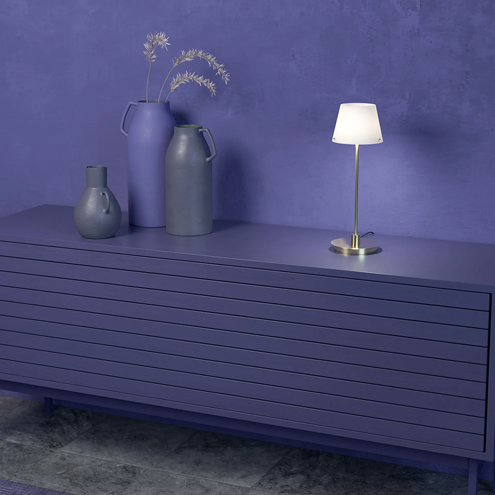 Gil il Grande bordslampa, Mässing Herstal