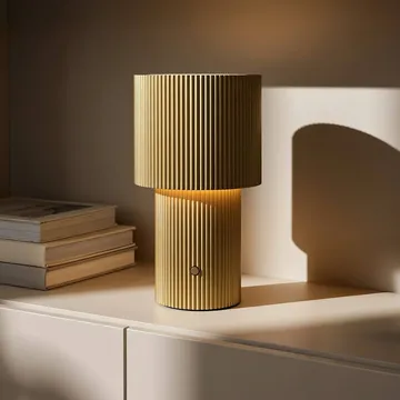 Iluma bordslampa portabel - Guld - Herstal