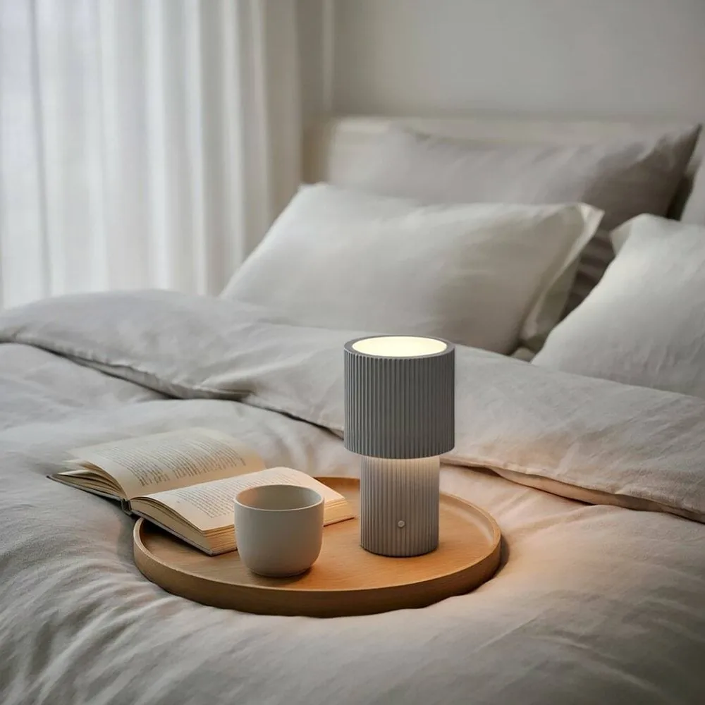 Iluma bordslampa portabel, Silver Herstal