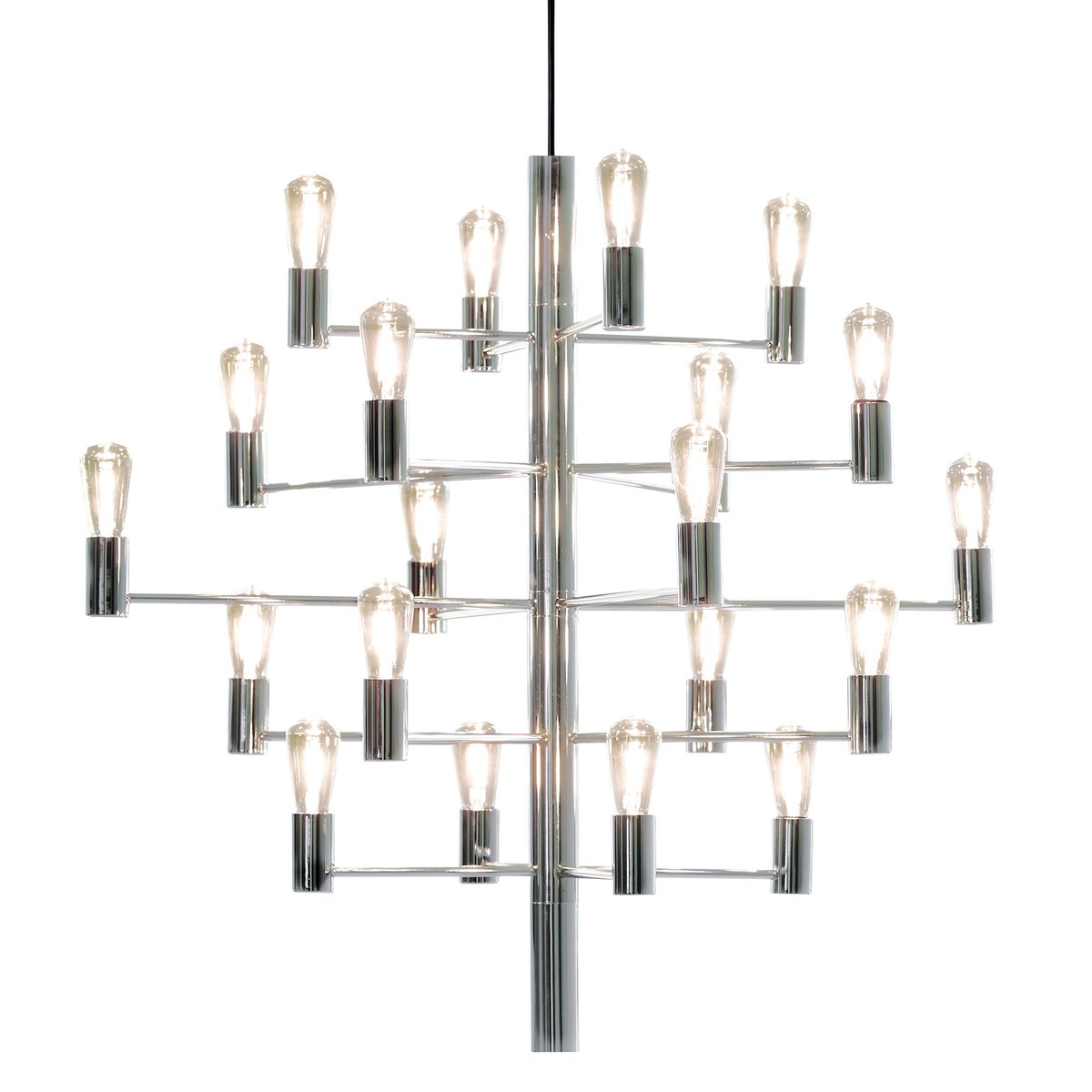 Herstal Manola 20 ljuskrona krom | Skandinavisk Design | Taklampor & Pendlar | Silverfärgad