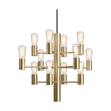Manola Mini 12 takkrona - Satin-mässing - Herstal