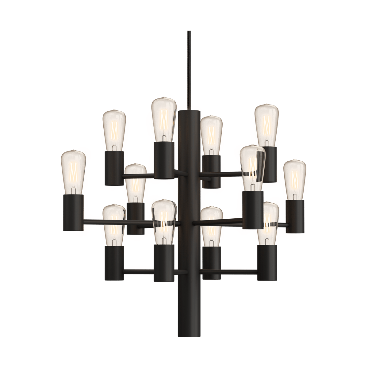 Herstal Manola Mini 12 takkrona Svart | Skandinavisk Design | Vägglampor | Svart