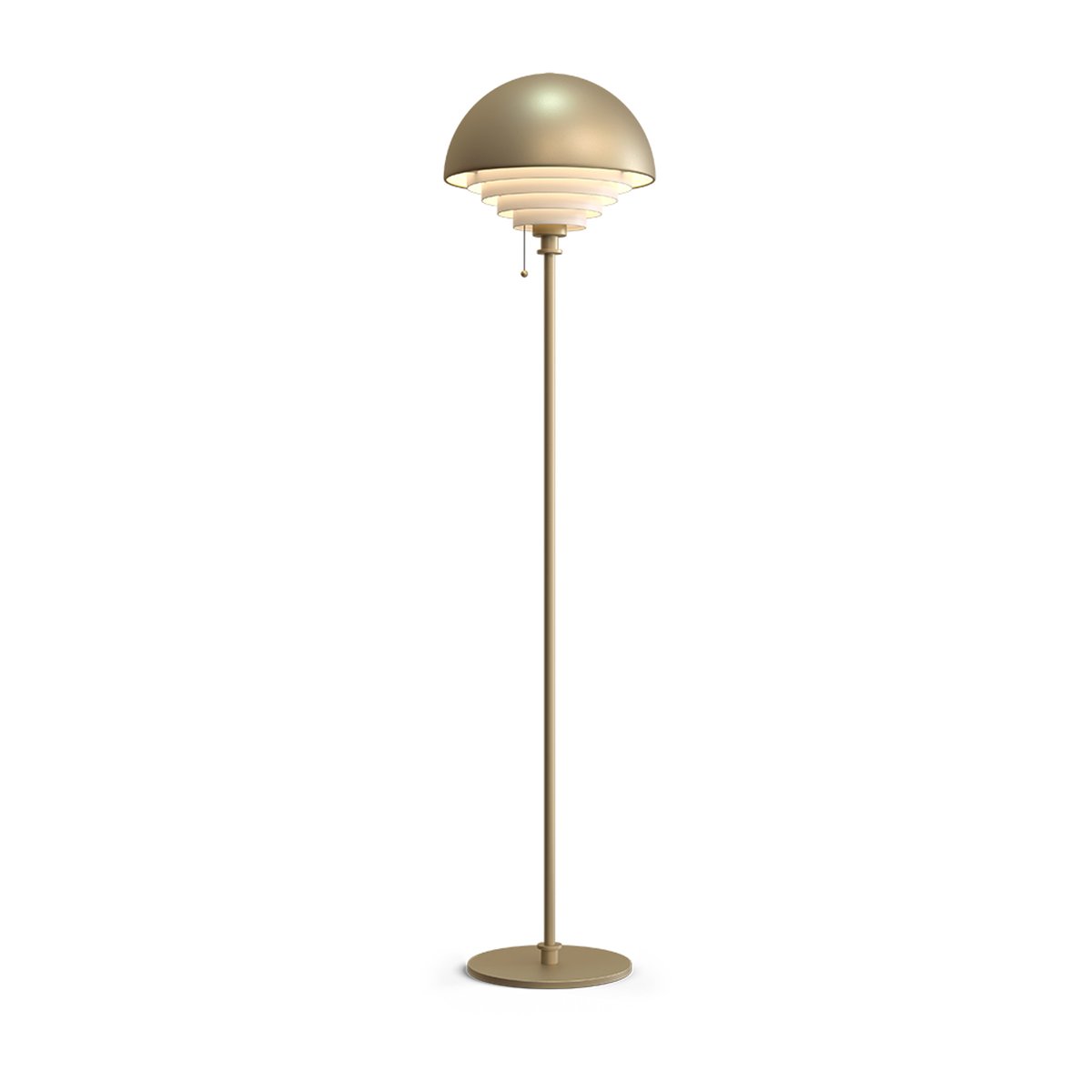 Herstal Motown golvlampa 150 cm Mässing | Skandinavisk Design | Golvlampor | Guldfärgad