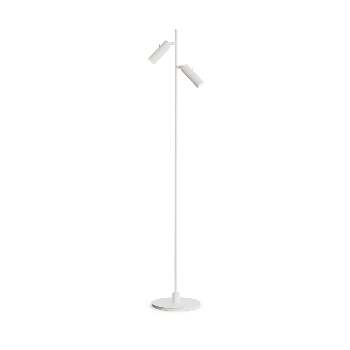Herstal line golvlampa Mattvit, dubbel | Skandinavisk Design | Golvlampor | Vit