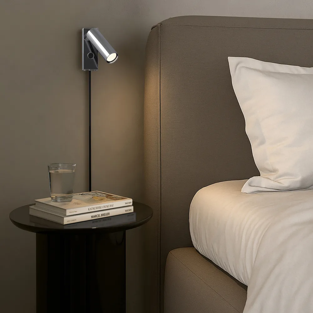 Pipeline vägglampa, Krom Herstal