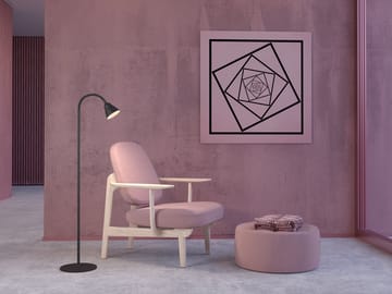 Relief golvlampa 10W - Mattsvart-gråbeige - Herstal