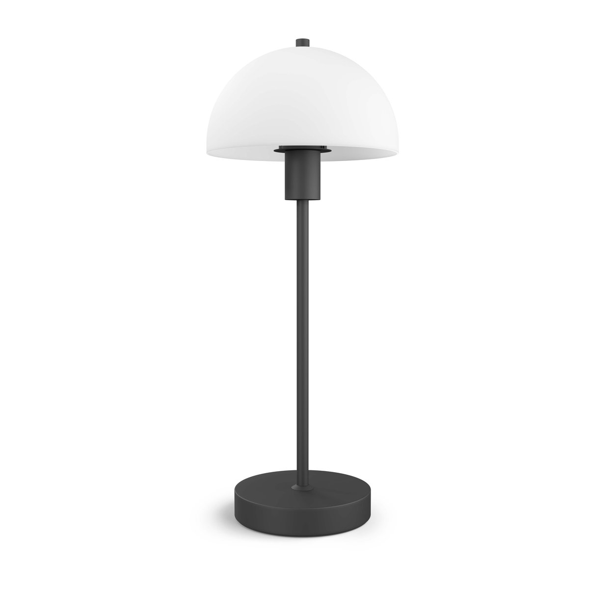 Herstal Vienda bordslampa 50 cm Svart-opalglas | Skandinavisk Design | Bordslampor | Svart