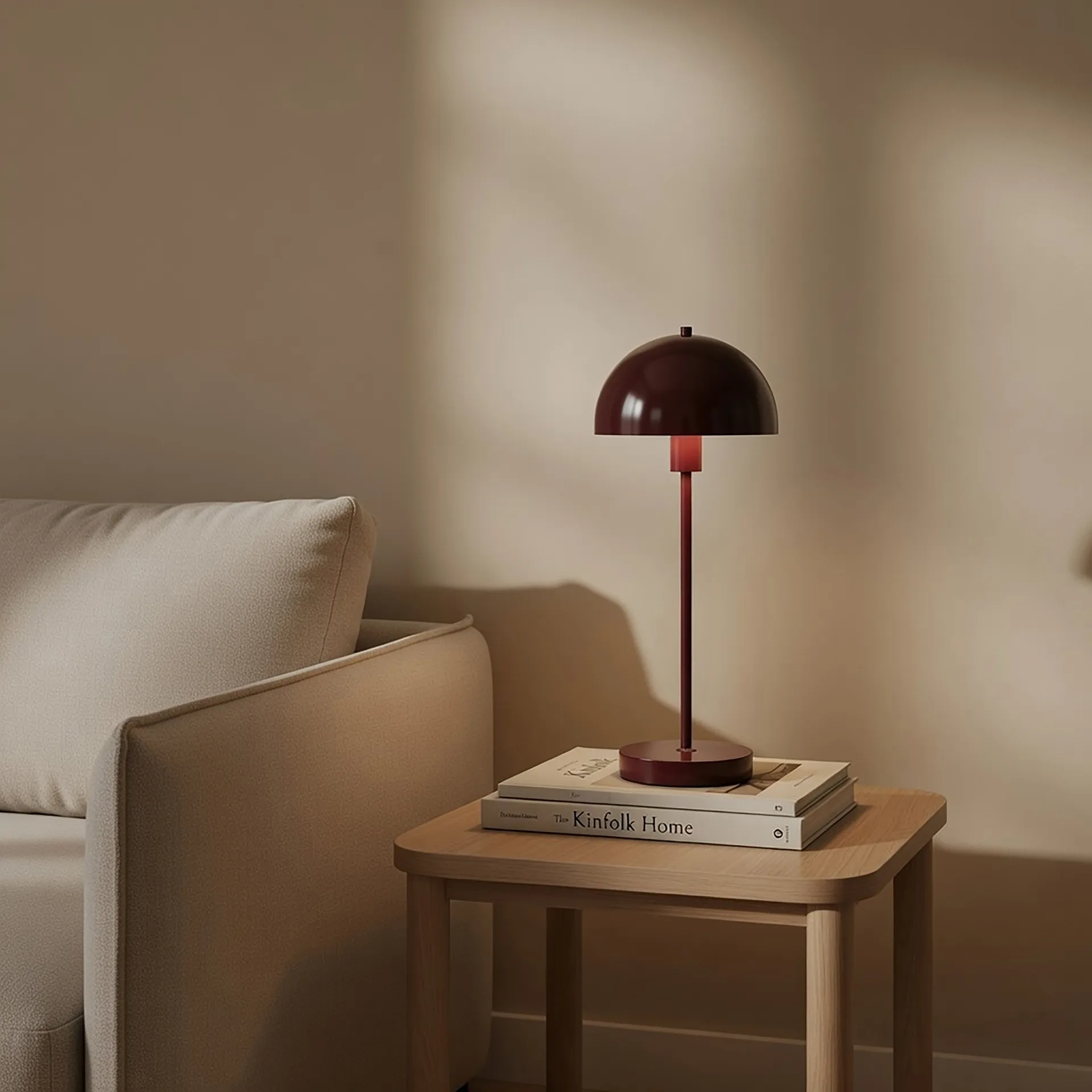 Vienda bordslampa, Valentinröd Herstal