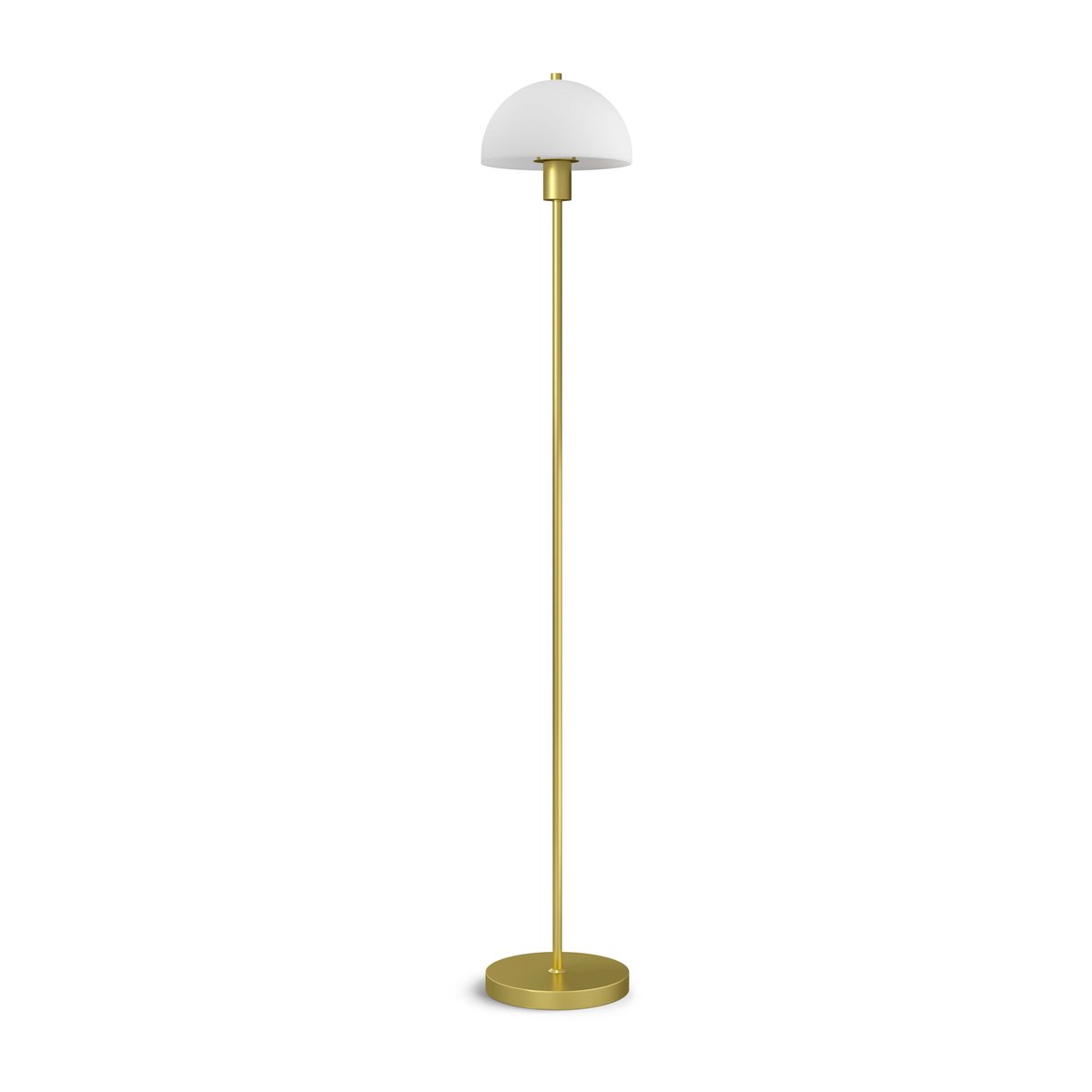 Herstal Vienda golvlampa Mässing-opalglas | Skandinavisk Design | Golvlampor | Guldfärgad
