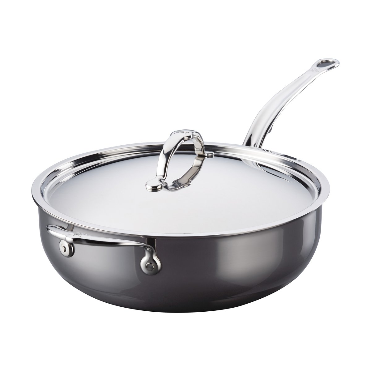 Hestan Nanobond traktörpanna med lock 4,7 L Rostfritt stål