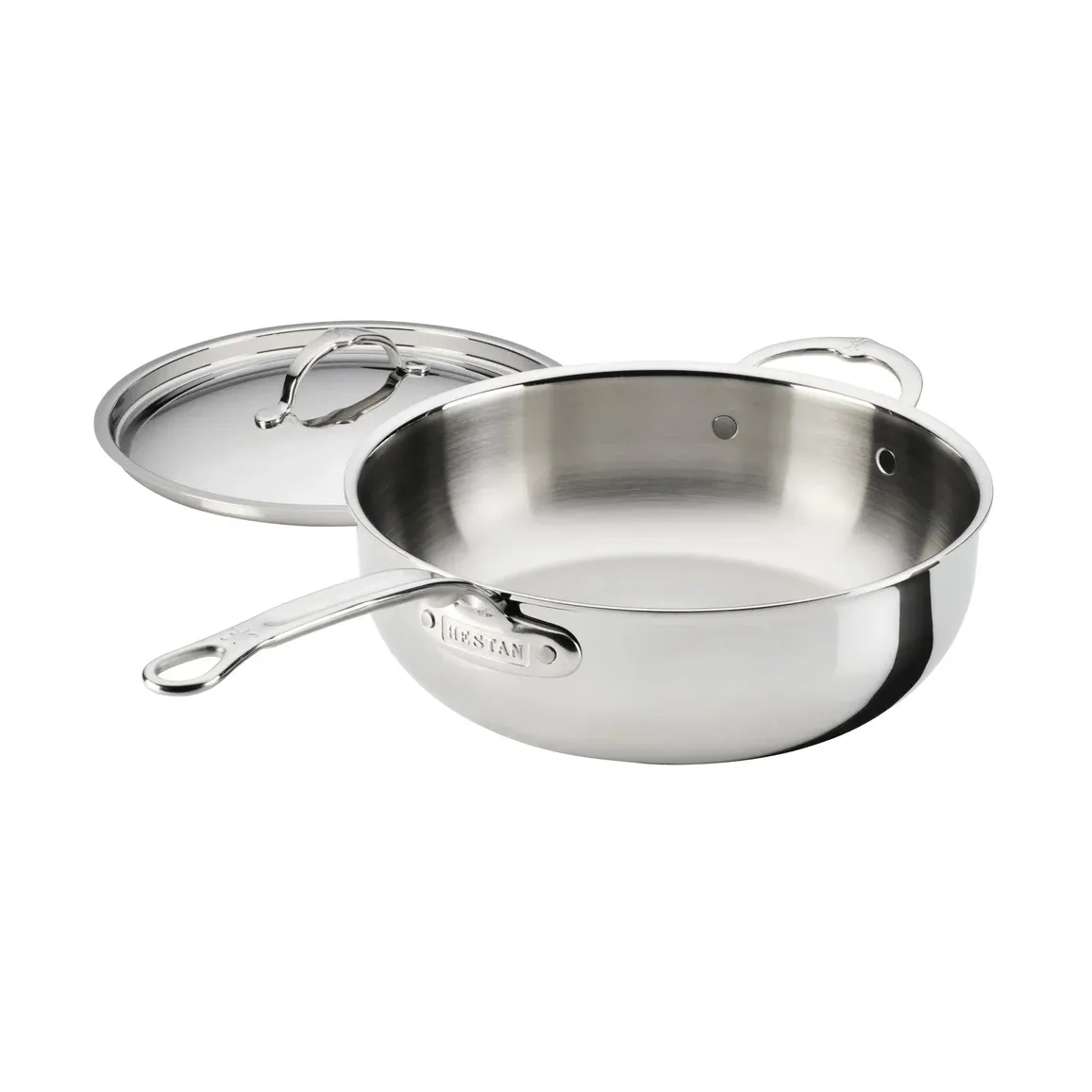 Hestan ProBond Luxe allroundpanna med lock, Rostfritt stål, hjälphandtag Hestan