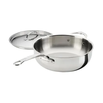 Hestan ProBond Luxe allroundpanna med lock - Rostfritt stål, hjälphandtag - Hestan