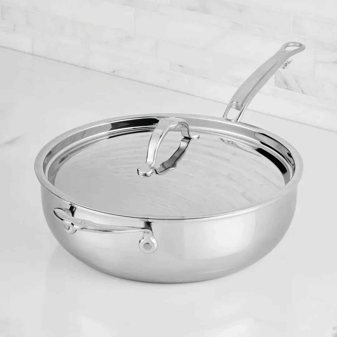 Hestan ProBond Luxe allroundpanna med lock, Rostfritt stål, hjälphandtag Hestan