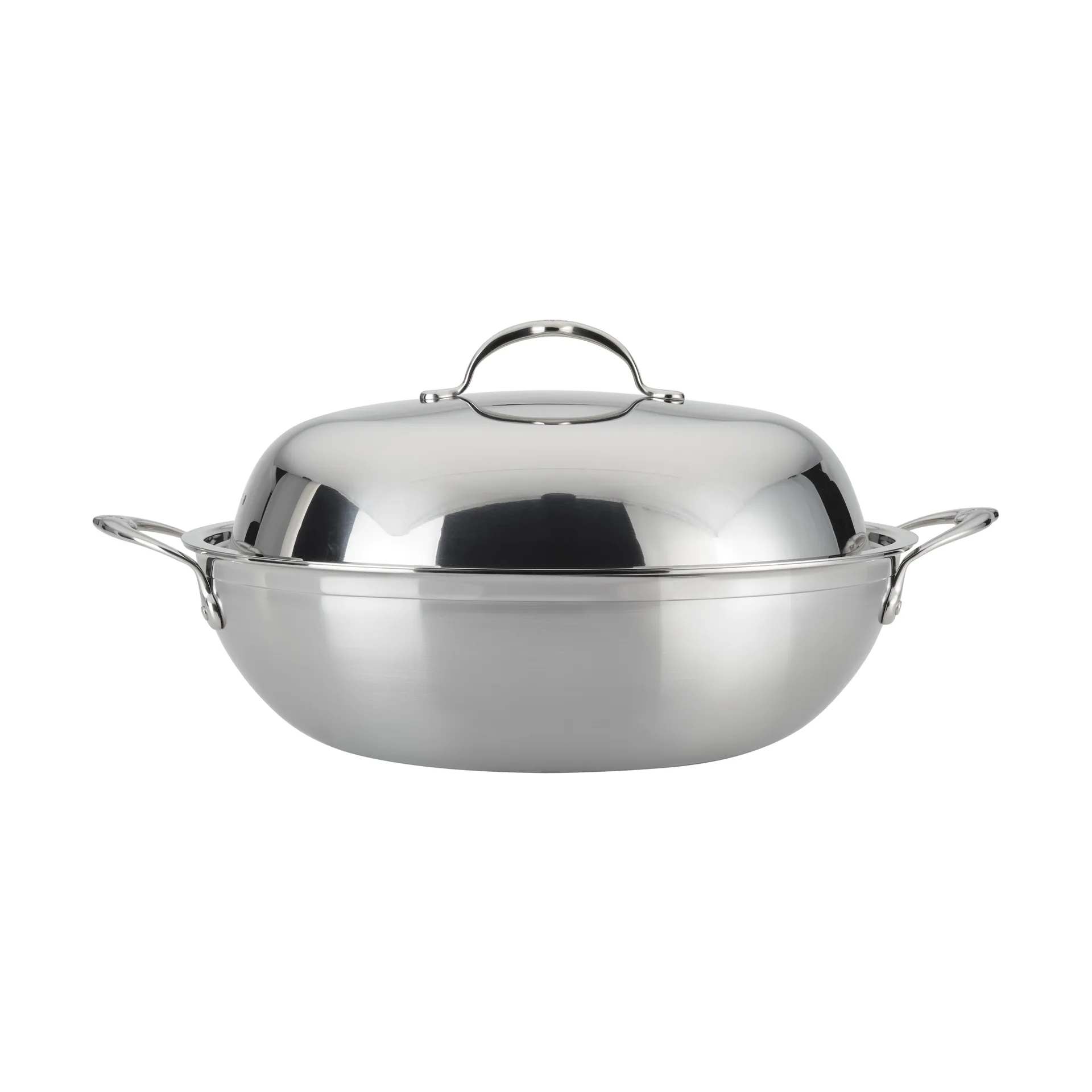 Hestan Probond wok med lock 36 cm, Rostfritt stål Hestan