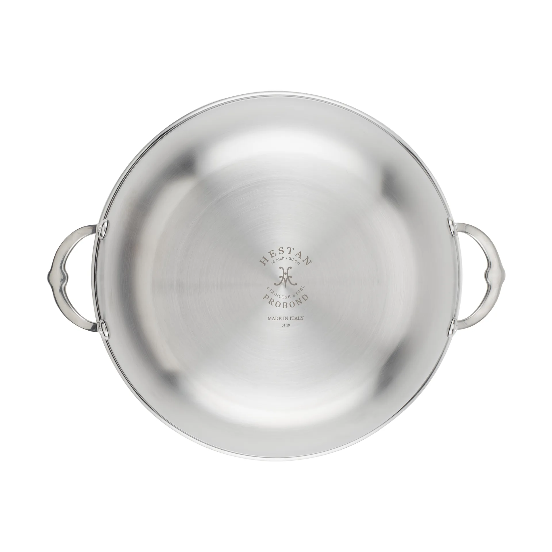 Hestan Probond wok med lock 36 cm, Rostfritt stål Hestan