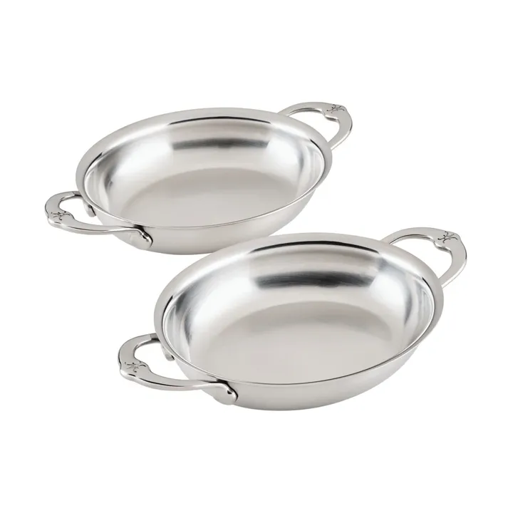 Hestan Provisions oval gratängform - Mini, öppen, 2-pack, 17 cm - Hestan