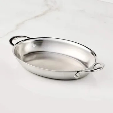 Hestan Provisions oval gratängform - Öppen, 30x21 cm - Hestan
