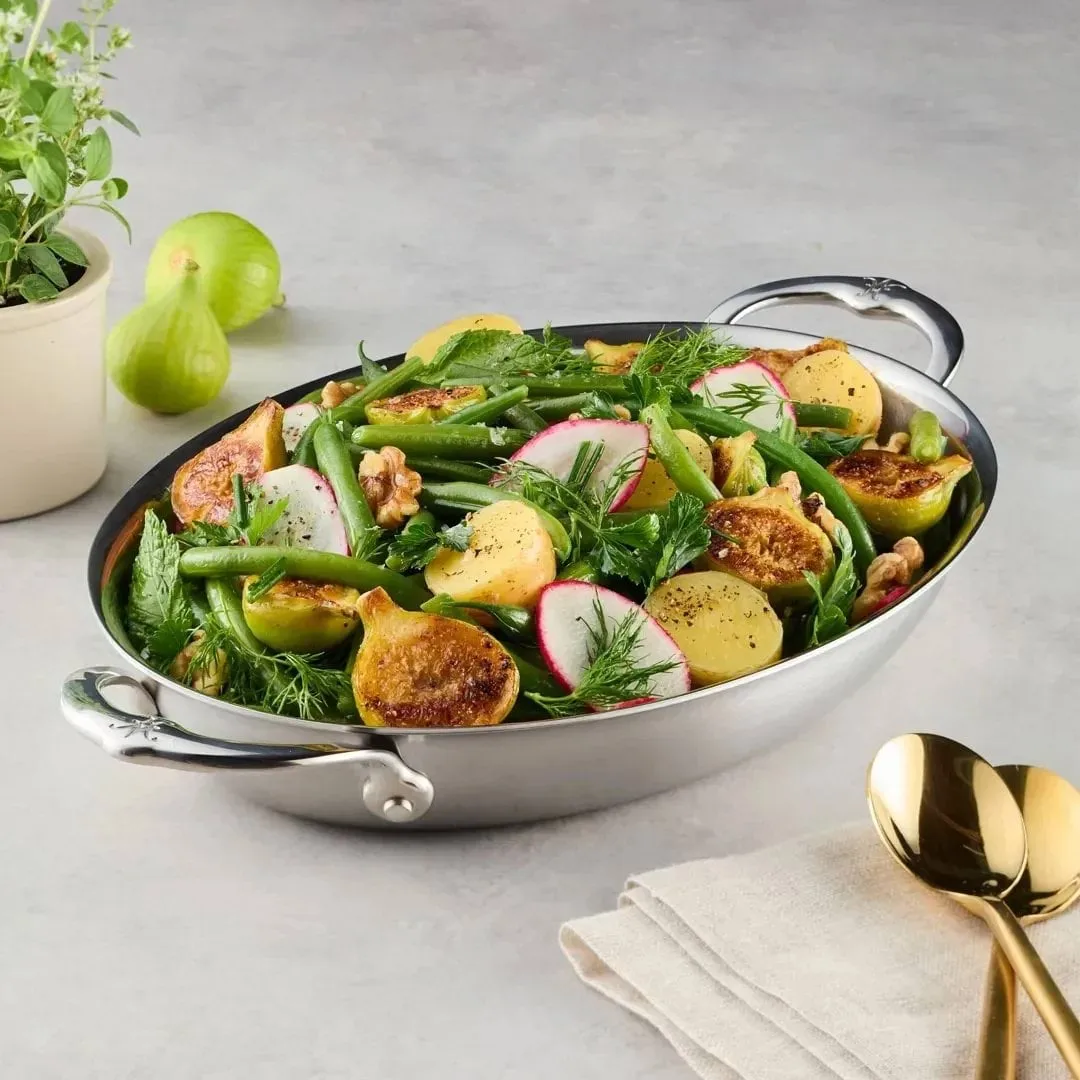 Hestan Provisions oval gratängform, Öppen, 30x21 cm Hestan
