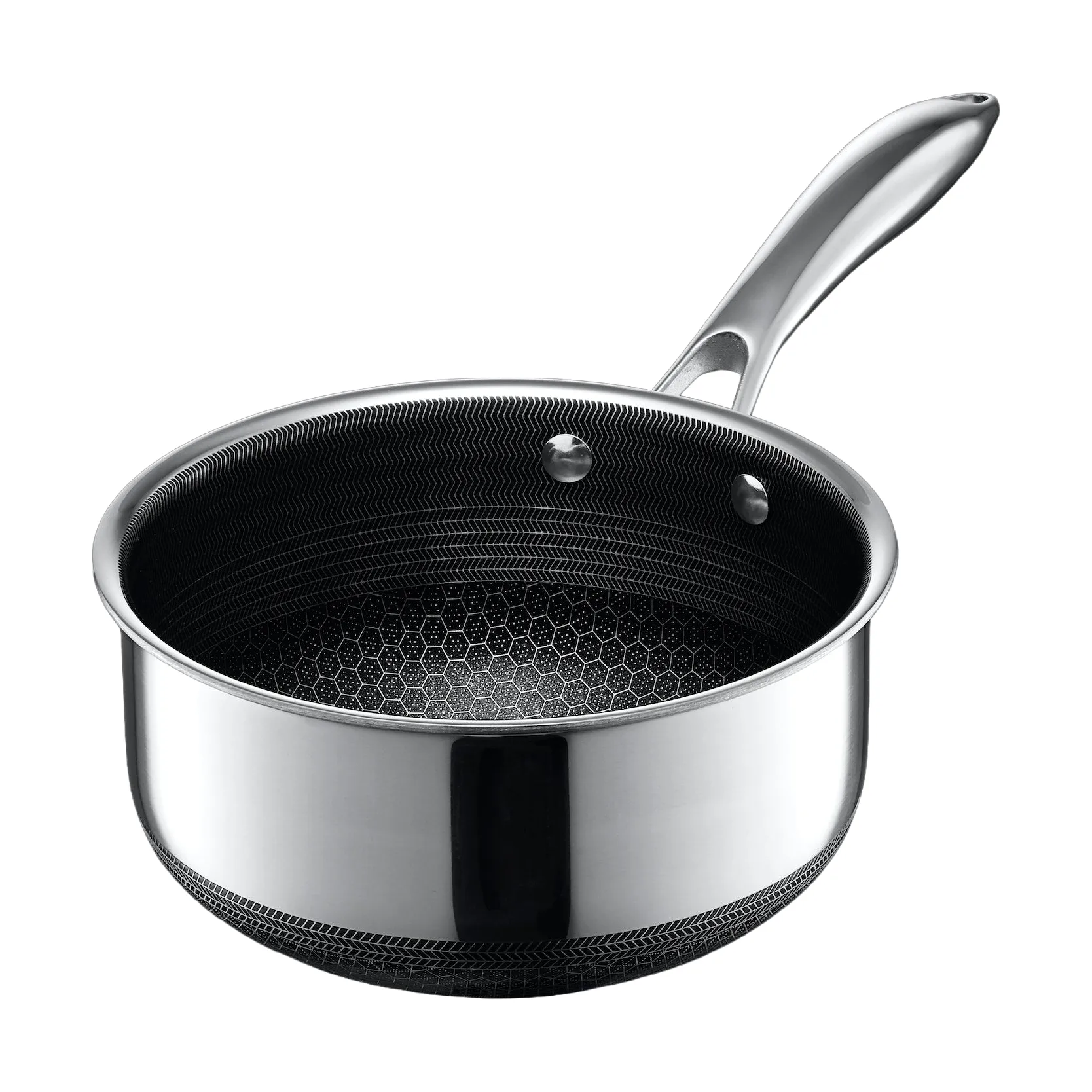 Hexclad gryta med lock, 2 l Hexclad