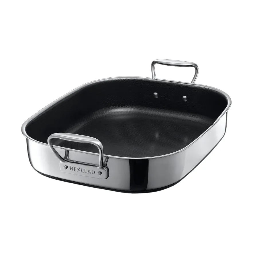 Hexclad hybrid ugnspanna 40 cm, Silver Hexclad