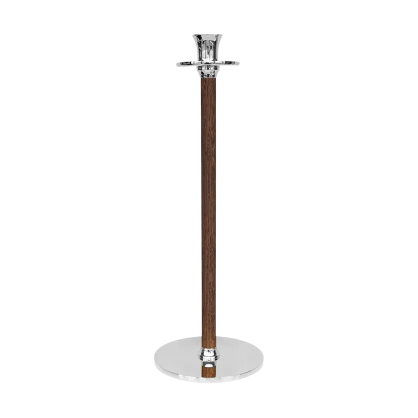 Alto Basso ljusstake 30 cm, Förnicklad mässing Hilke Collection