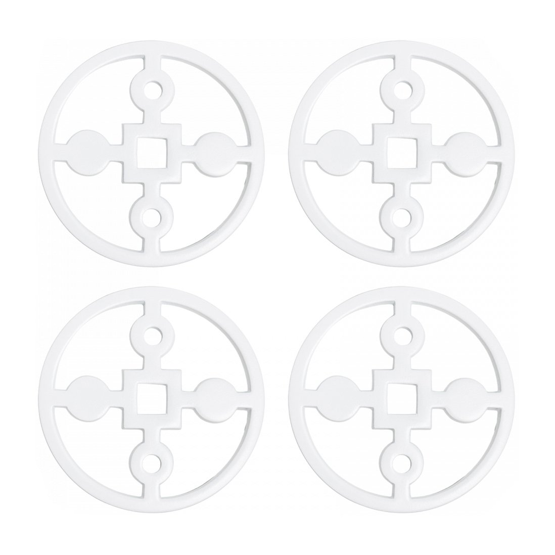 Hilke Collection Anima Gemella glasunderlägg 4-pack Vit