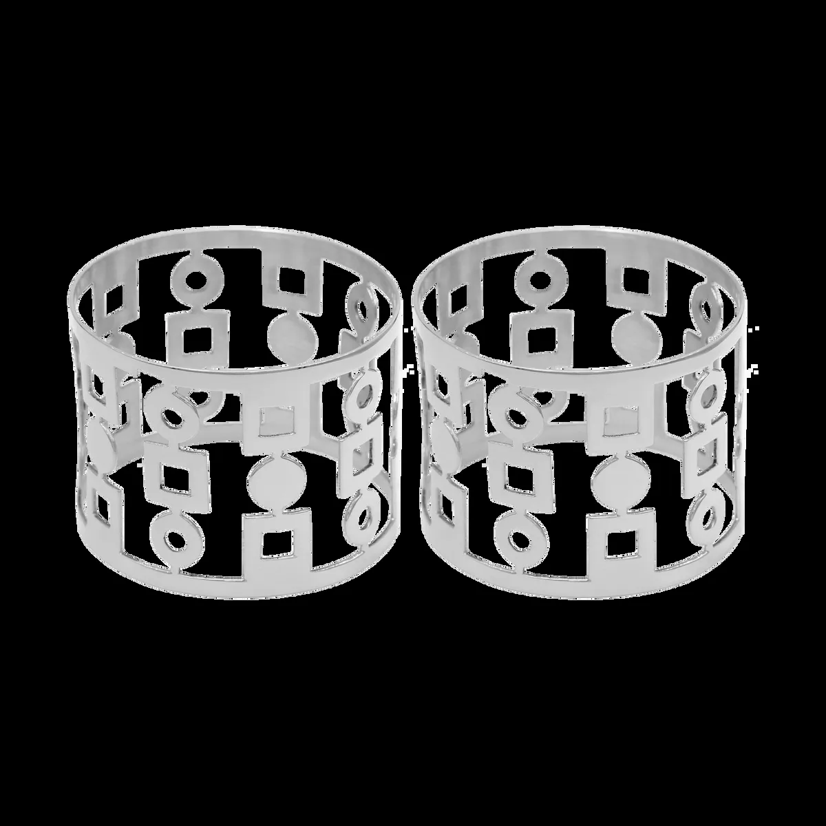 Hilke Collection Anima servettring 2-pack Förnicklad mässing