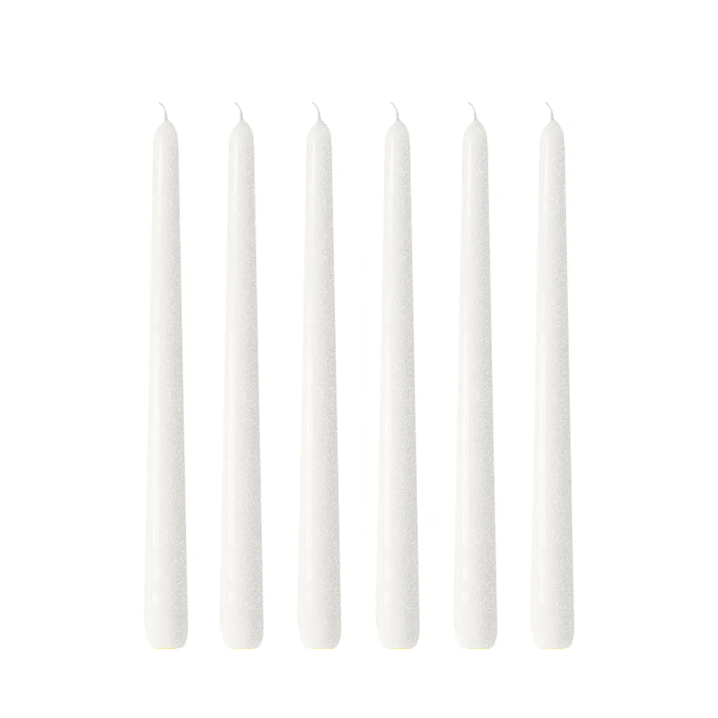 Herrgårdsljus 30 cm 6-pack, Pärlvit glans Hilke Collection