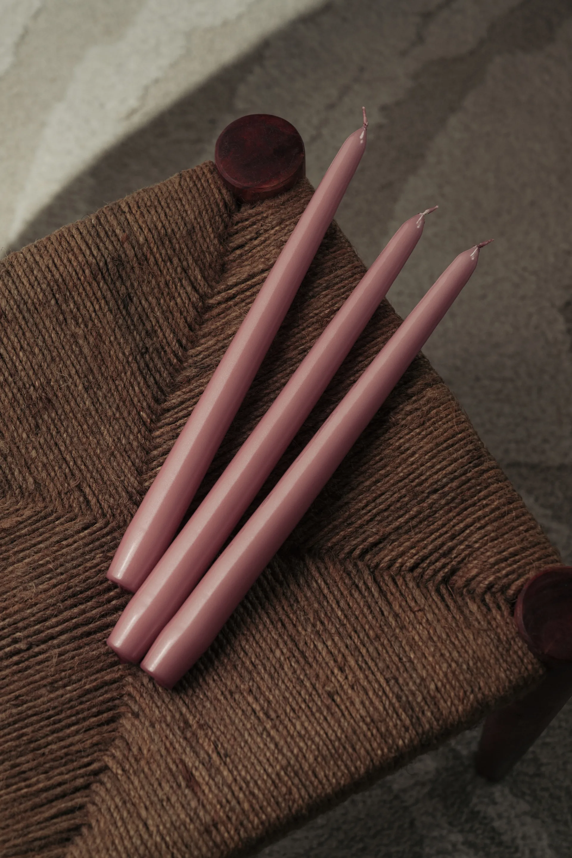 Herrgårdsljus 30 cm 6-pack, Rosa Metallic Hilke Collection