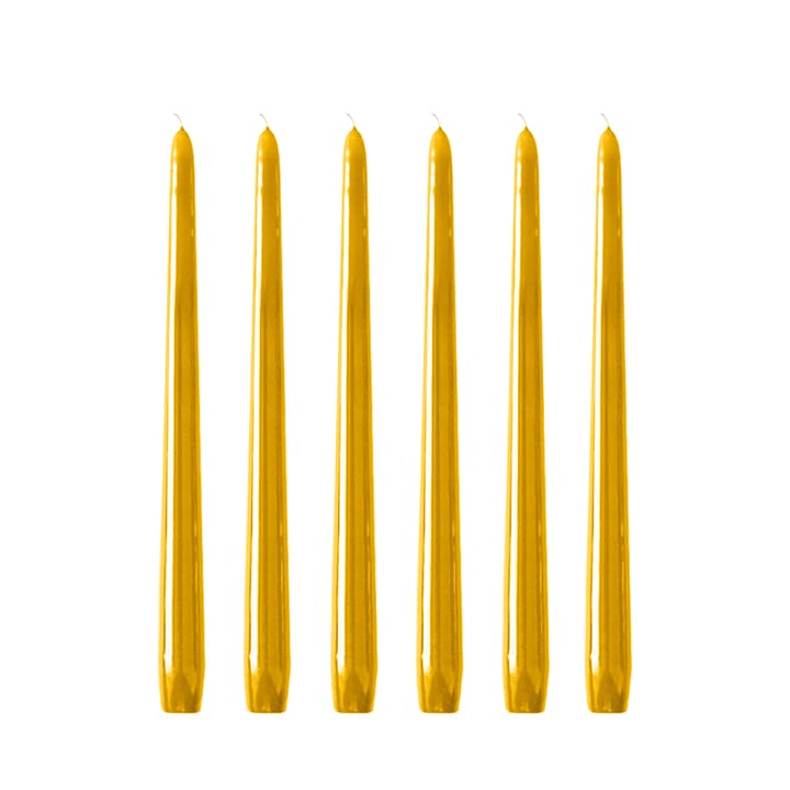 Herrgårdsljus 30 cm 6-pack, Senapsgul Hilke Collection