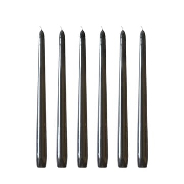 Herrgårdsljus 30 cm 6-pack - Svart glans - Hilke Collection