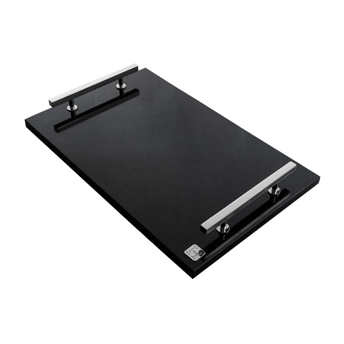 Hilke Collection bricka 40,5x25,5 cm Granit-förnicklad mässing