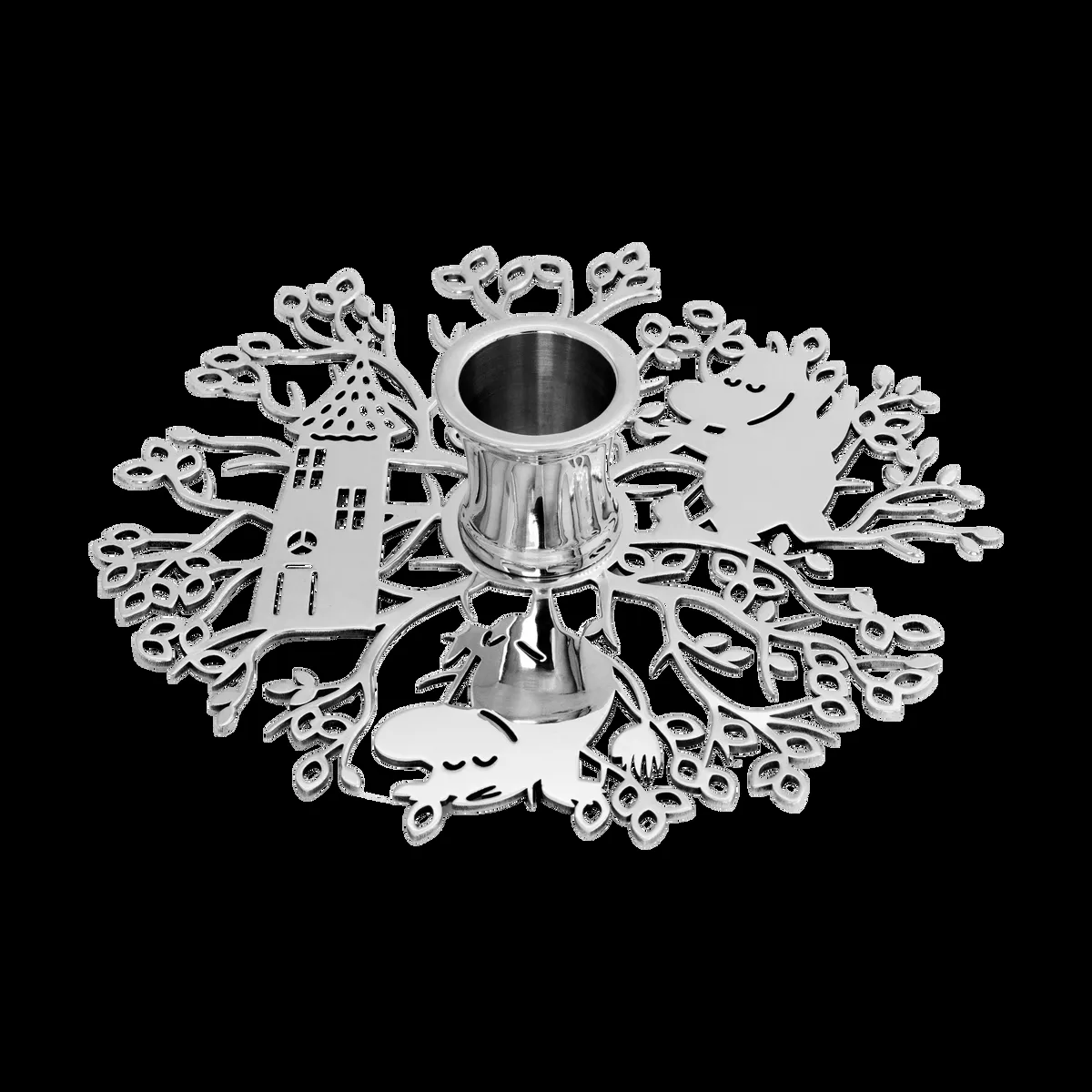 Hilke Collection Hilke X Mumin No.1 ljusstake Förnicklad mässing