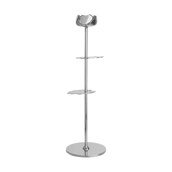 Ninfea Alta ljusstake 30 cm, Förnicklad mässing Hilke Collection