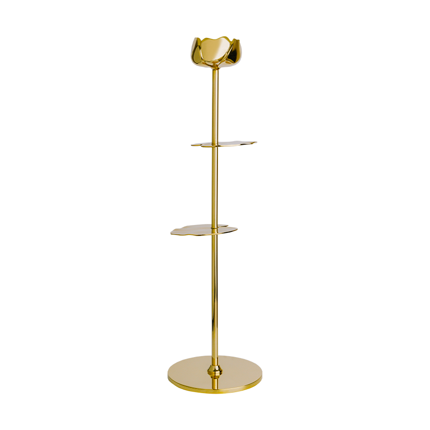 Hilke Collection Ninfea Alta ljusstake 35 cm Mässing