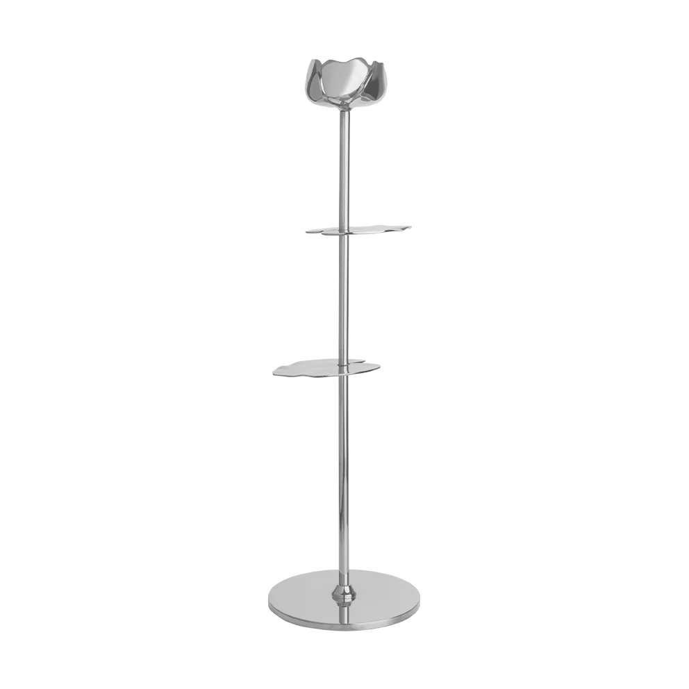 Ninfea Alta ljusstake 40 cm, Förnicklad mässing Hilke Collection