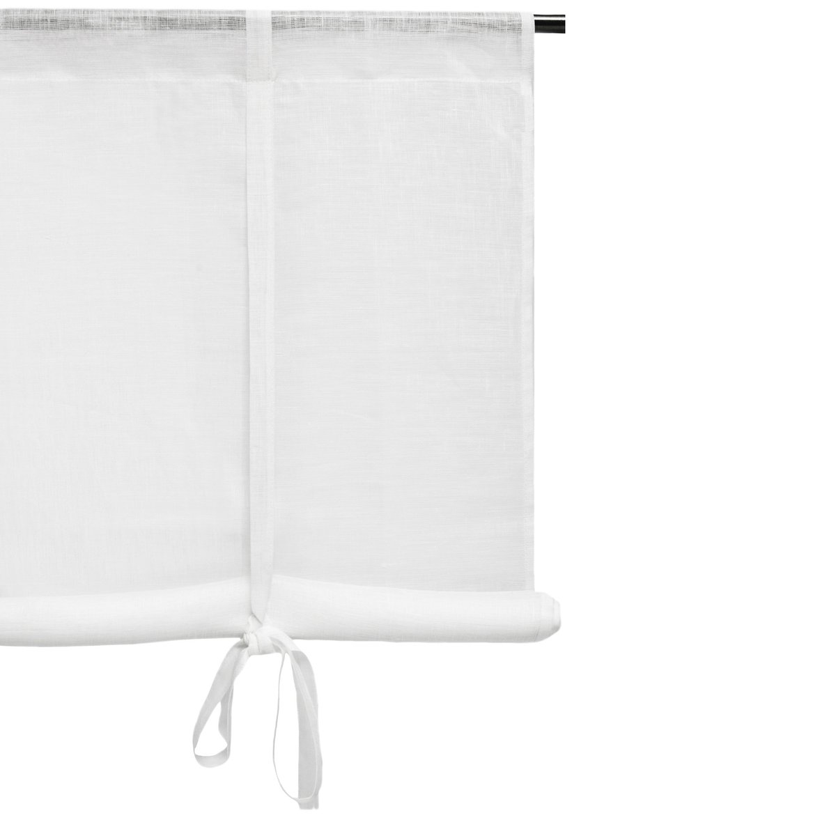 Himla Dalsland 1700-talsgardin med kanal 90x120 cm | Skandinavisk Design | Gardinkappa | Vit