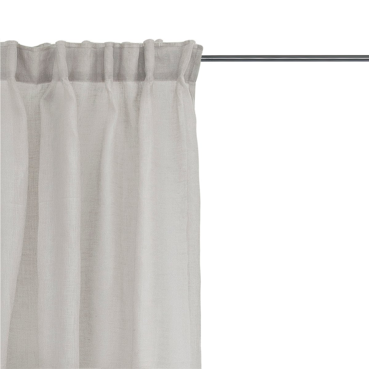 Himla Dalsland gardin med veckband och kanal pearl | Skandinavisk Design | Gardinlängder | Beige
