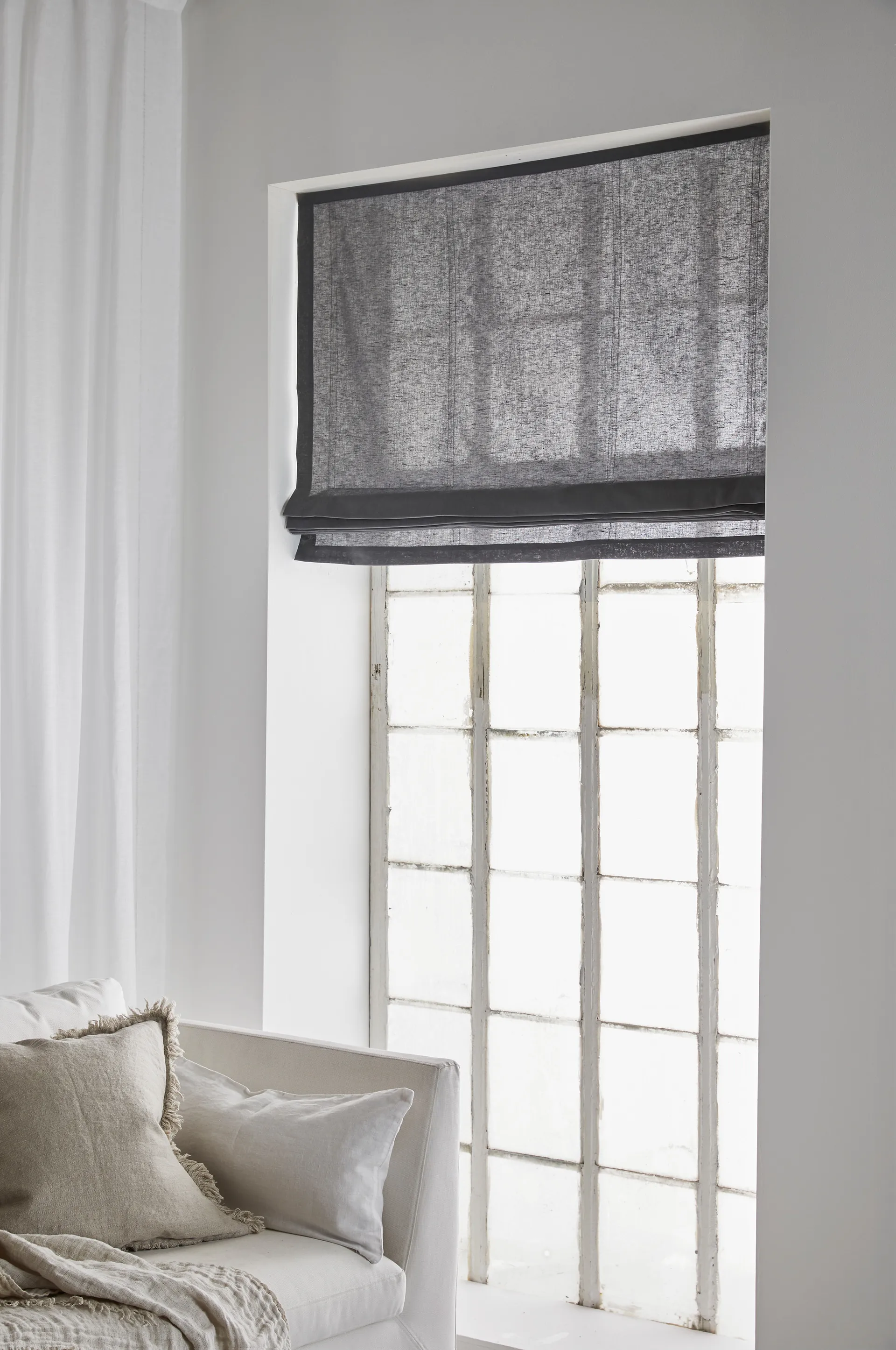 Ebba hissgardin 160x180 cm, Pencil (grå) Himla