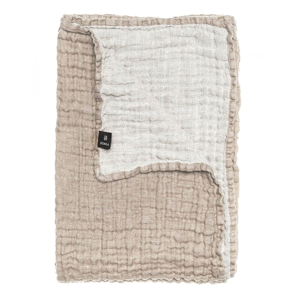 Himla Hannelin överkast beige-vit 260x260 cm | Skandinavisk Design | Överkast | Beige