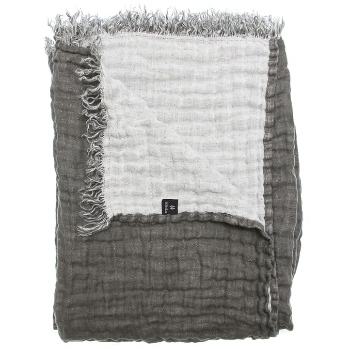 Hannelin pläd 130x170 cm - Charcoal-white - Himla