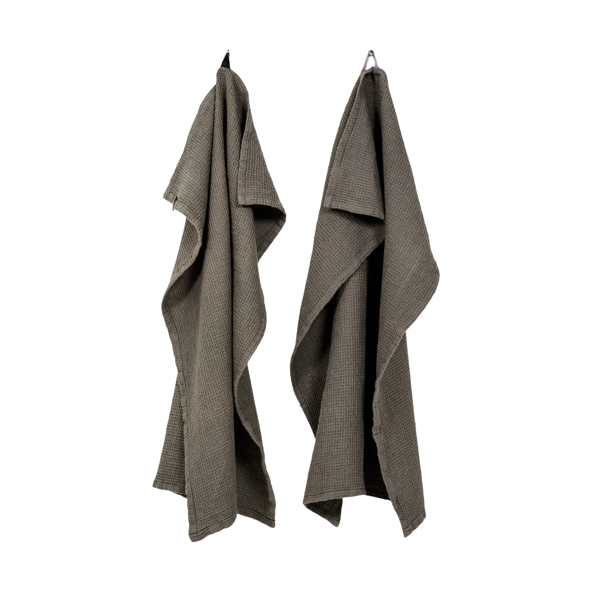 Hetty kökshandduk 50x70 cm 2-pack, Charcoal Himla