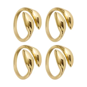Inverness servettring - Mässing, 4-pack - Himla