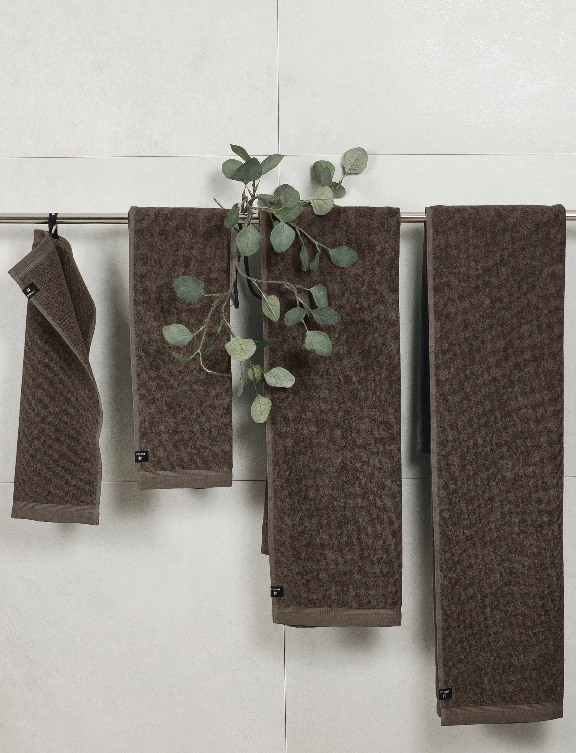 Lina handduk chocolat, 70x140 cm Himla