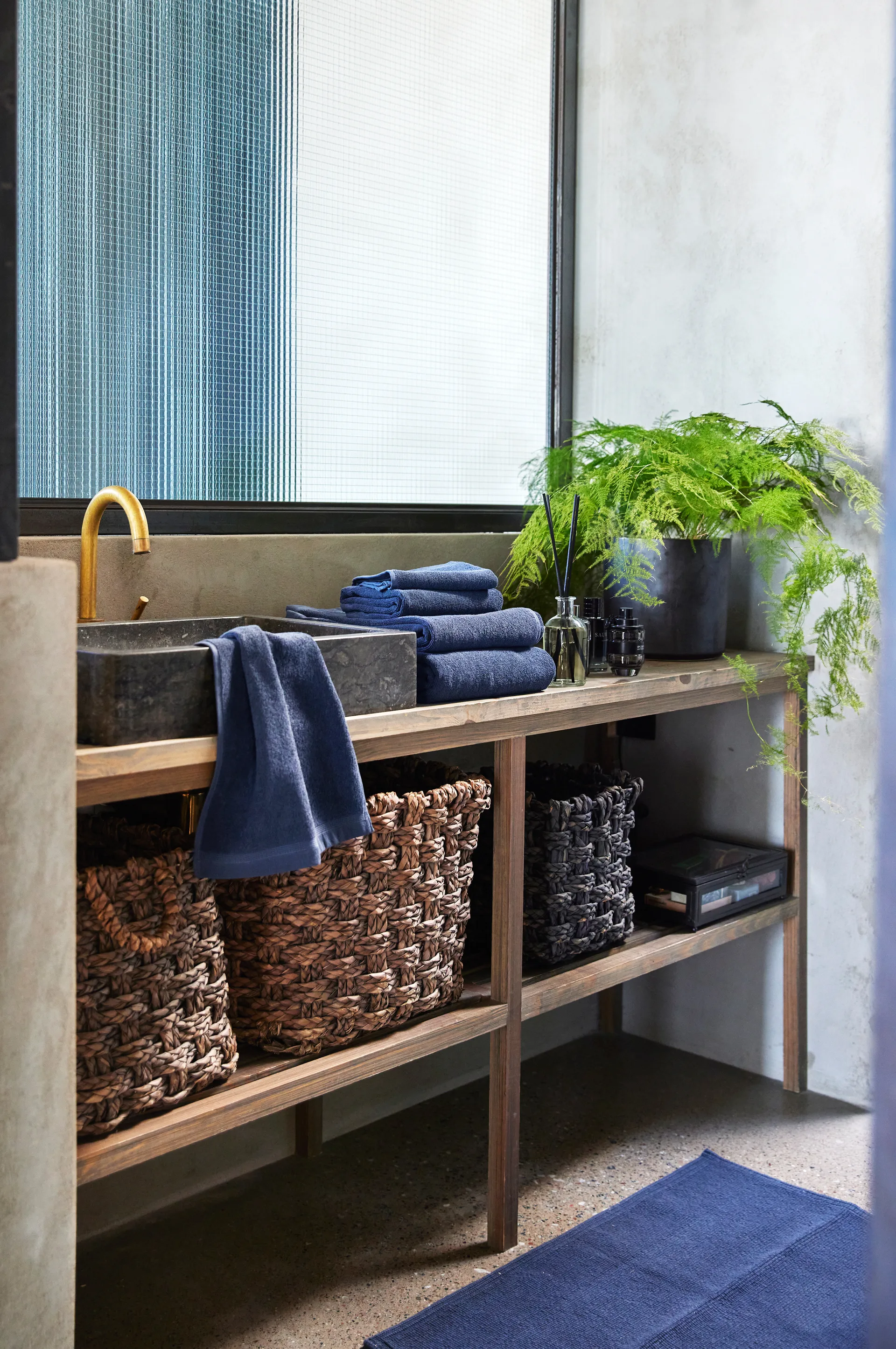 Lina handduk indigo, 70x140 cm Himla