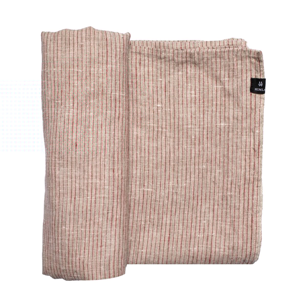 Himla Linus duk 145x250 cm True red-natural | Skandinavisk Design | Dukar | Röd