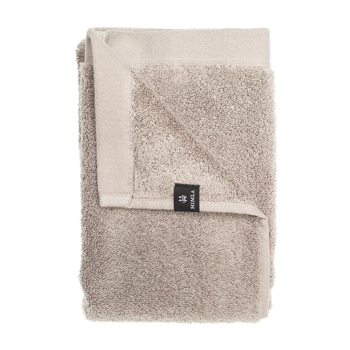 Himla Maxime ekologisk handduk lead 50x70 cm | Skandinavisk Design | Handdukar | Beige