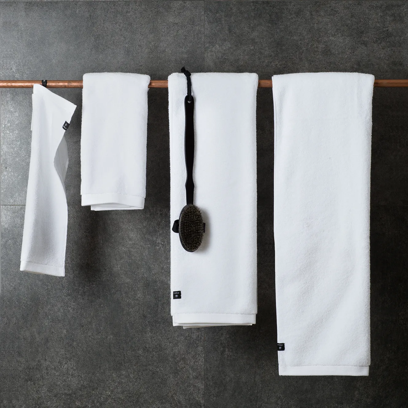 Maxime ekologisk handduk white, 100x150 cm Himla