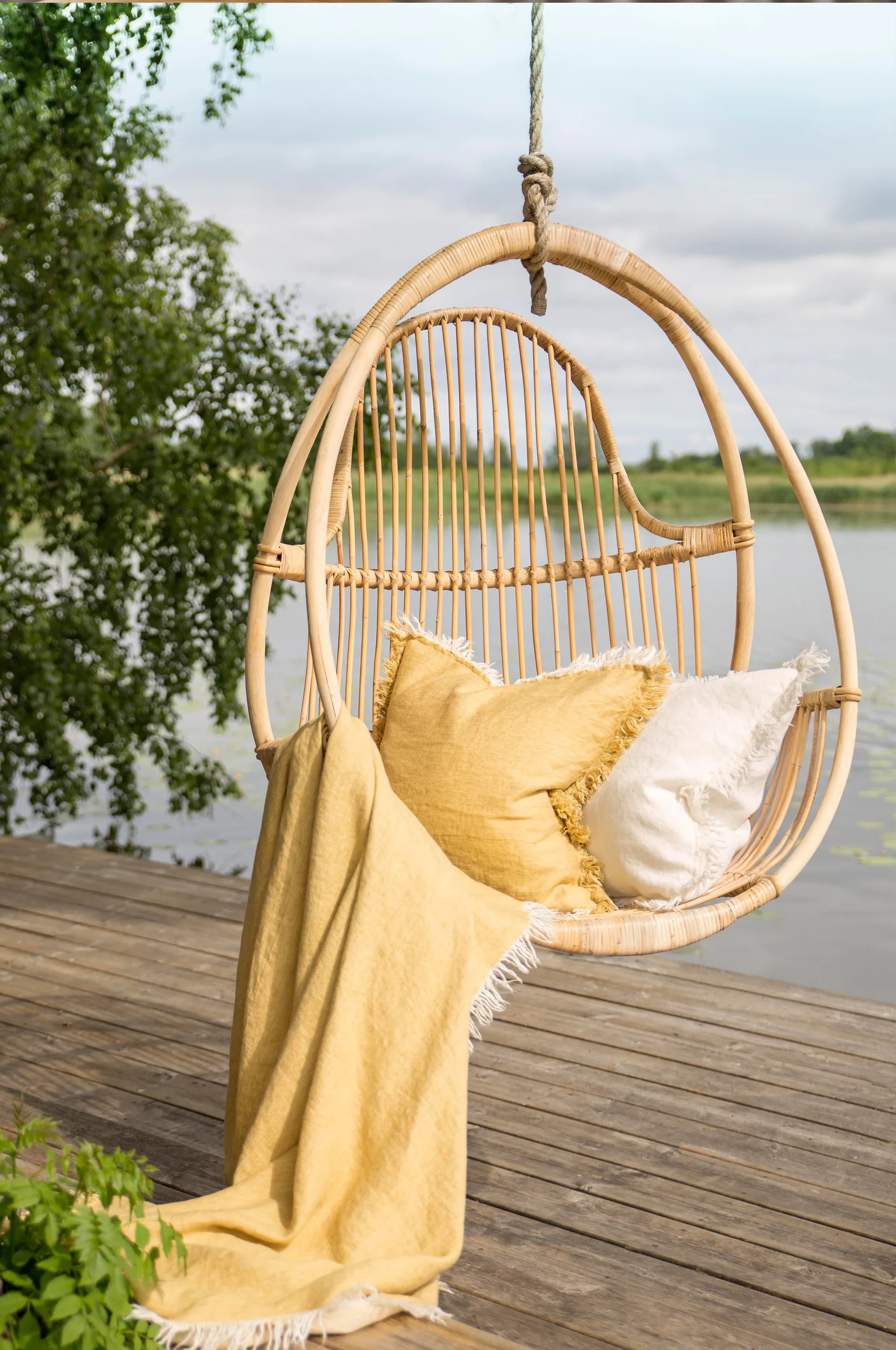 Merlin kuddfodral 50x50 cm, Honey (gul) Himla